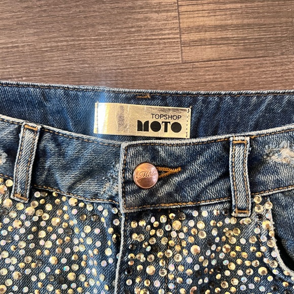 Topshop Rhinestone Shorts - Picture 5 of 6
